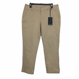 NEW Womens Khaki Pants Size 44 Large Pocket Stretch Ankle Crop Work Casual WADOS